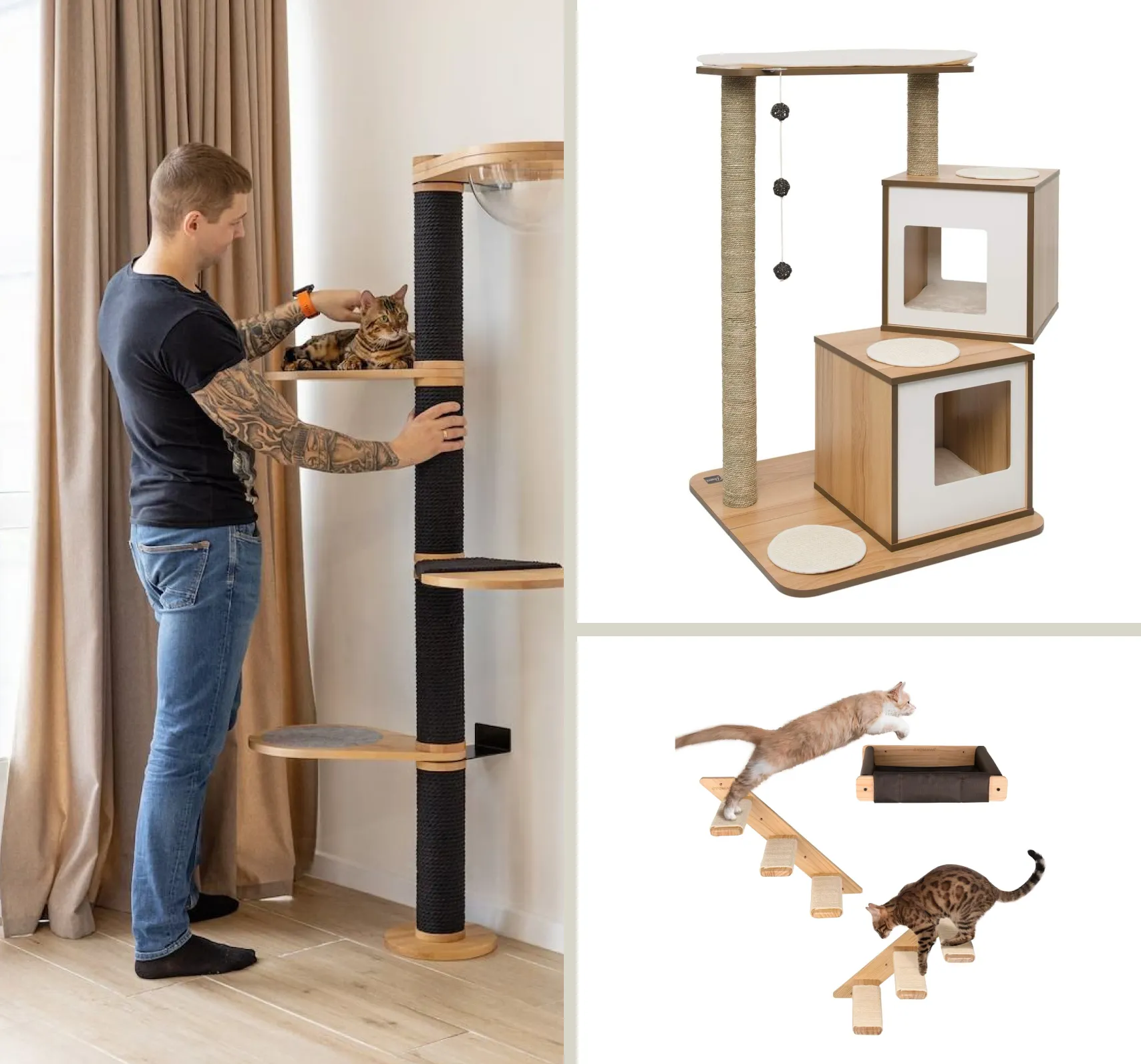 torres-gato-madera-venta Torres de madera para gatos. venta en México